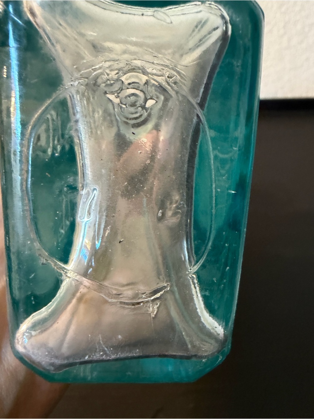 Vintage Clear & Aqua Glass Apothecary Bottles - Home Dining Display - Picture 3 of 16